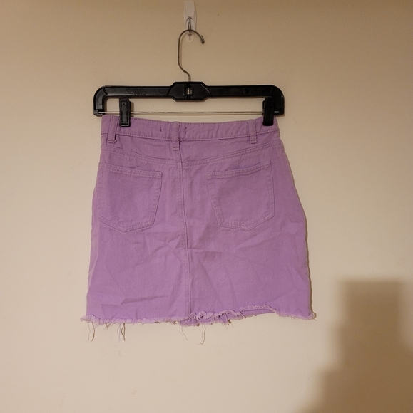 Purple Distressed Demin Skirt ๐ - Picture 5 of 6
